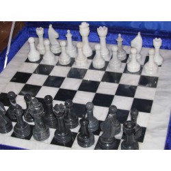 jeu échecs Marbre Blanc et Noir